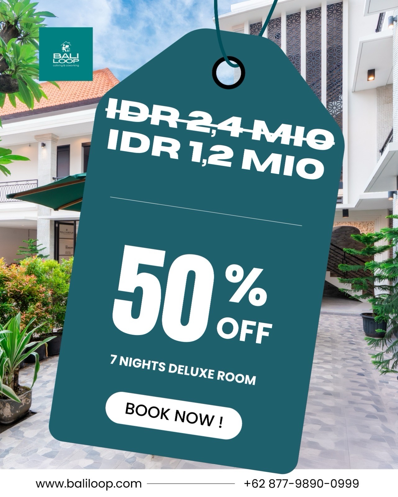 ☀️ 1 WEEK STAY — 50% OFF