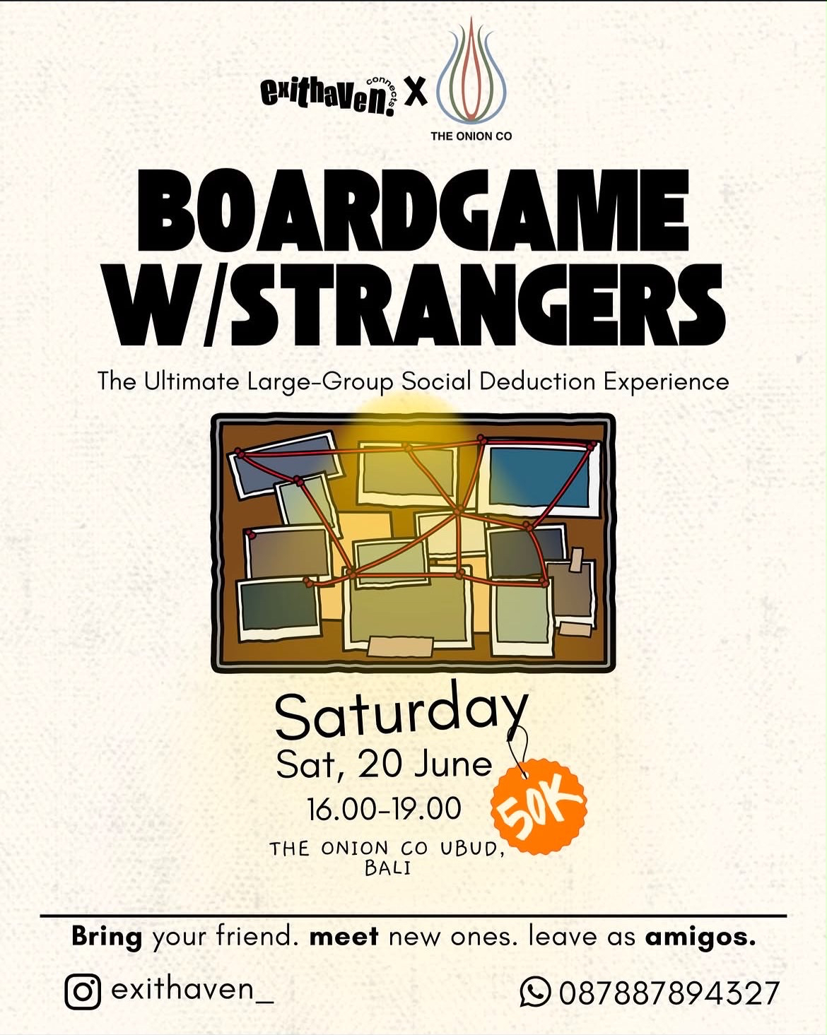 🎲 Boardgame With Strangers at The Onion Co
