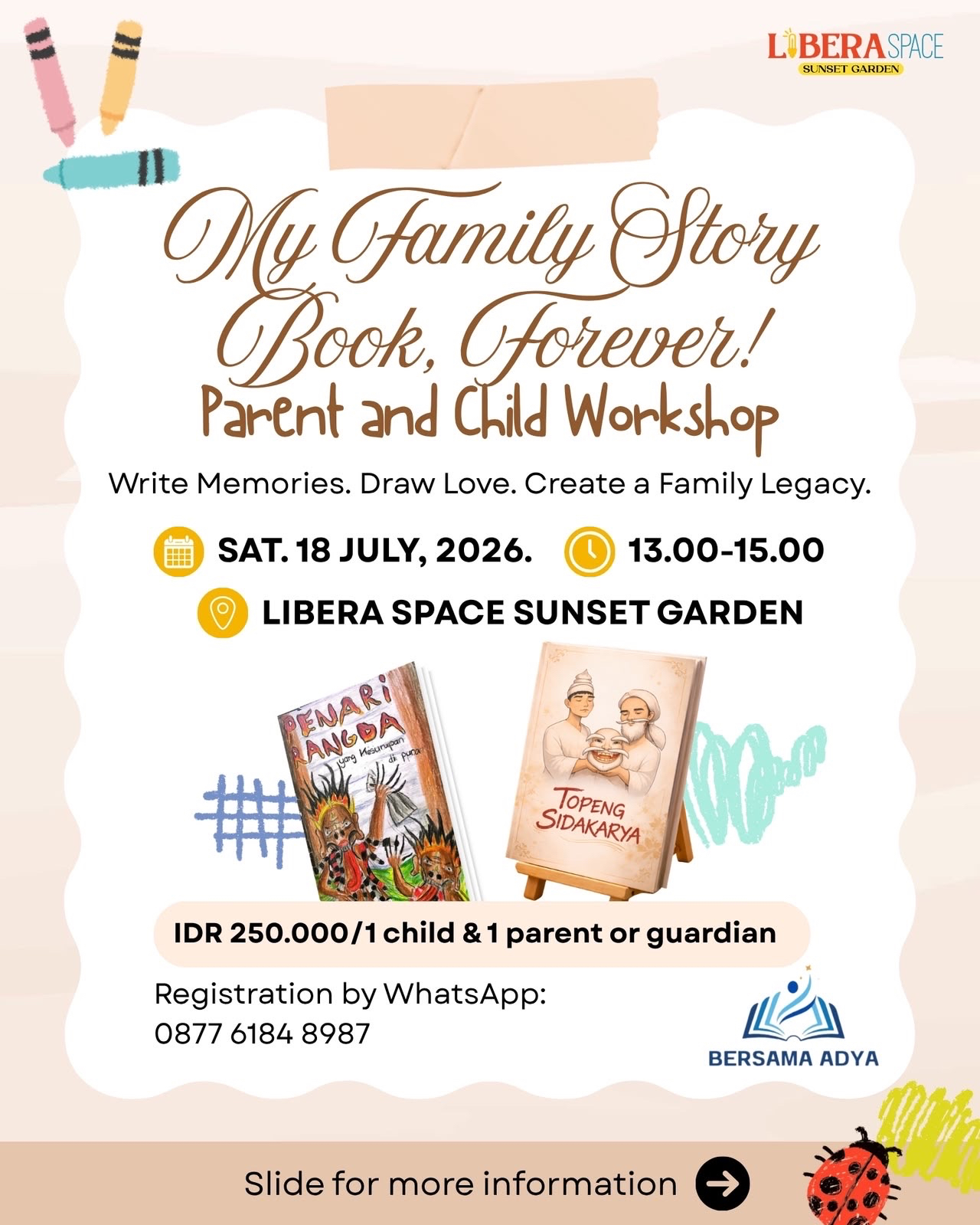 My Family Story Book, Forever! Parent and Child Workshop